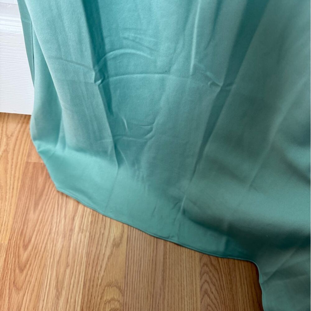 House of CB Alette Jade Satin Strapless Maxi Dress M - Picture 6 of 13